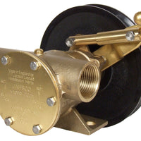 1" bronze pump, 80-size, foot mounted with BSP threaded ports Manual clutch with 1A / 1B pulley - Jabsco 51080-2001