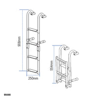 Folding Ladder, Stainless Steel 316 by Lalizas