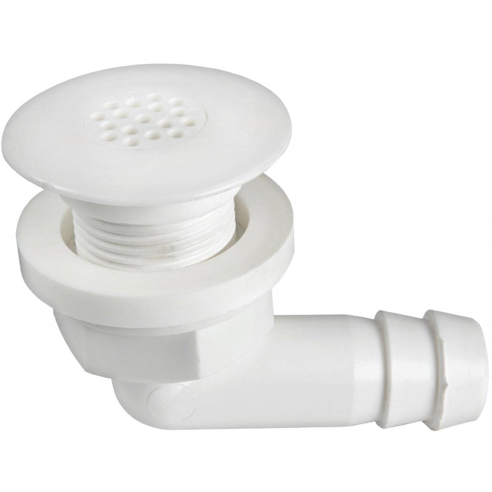 Seaflow Plastic 90 Degree Deck Drain 38mm Hose 511577