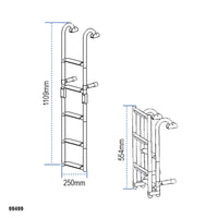 Folding Ladder, Stainless Steel 316 by Lalizas