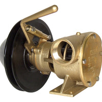 1½" bronze pump, 200-size, foot mounted with BSP threaded ports Manual clutch with 1A / 1B pulley - Jabsco 51200-2011