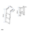Platform ladder, Stainless Steel 316 by Lalizas