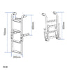 Folding Ladder, Stainless Steel 316 by Lalizas