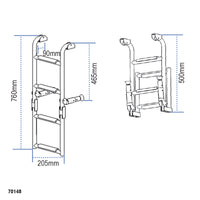 Folding Ladder, Stainless Steel 316 by Lalizas