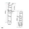 Folding Ladder, Stainless Steel 316 by Lalizas