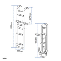 Folding Ladder, Stainless Steel 316 by Lalizas
