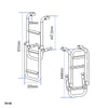 Folding Ladder, Stainless Steel 316 by Lalizas