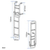 Folding Ladder, Stainless Steel 316 by Lalizas