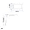 Platform ladder, telescopic, Stainless Steel 316 by Lalizas