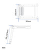 Platform ladder, telescopic, Stainless Steel 316 by Lalizas