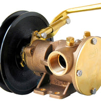 1" bronze pump, 80-size, foot mounted with BSP threaded ports Manual clutch with 1A / 1B pulley - Jabsco 51580-2001