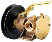 1" bronze pump, 80-size, foot mounted with BSP threaded ports Manual clutch with 1A / 1B pulley - Jabsco 51580-2001