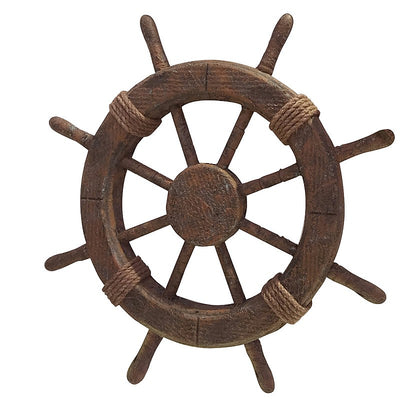 Rust-effect Ship's Wheel