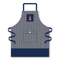 Navy Stripe Apron with Lighthouse
