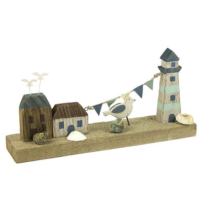 Wooden Lighthouse and Houses