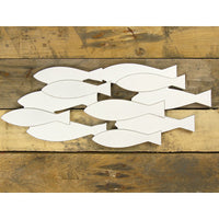 Wooden Shoal of Fish