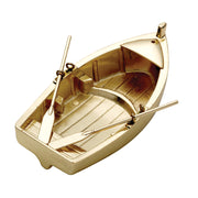 Rowing Boat Tealight Holders in Brass or Chrome Plated
