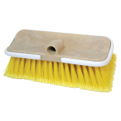 Boat wash brush 'Flow Thru' Bi-Level, Medium bristle, yellow by Lalizas