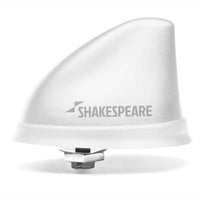 White Dorsal Low Profile AM/FM Antenna 10mile, 8m Cable Plug