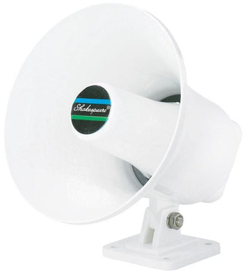 External Hailer Horn Speaker - Mount & Cable - 13cm 15W