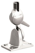 Deck Ratchet Mount 1"-14 , Nutless, Four-way S/S Cable Slot