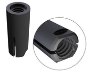 Adapts M16 Male Thread to 1"-14 female Thread - Black Nylon