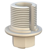 Adapts 1"-14 Female Thread to M16 Male Thread - White Nylon