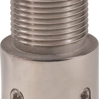 Adapts 1" dia Pipe to 1"-14 Male Thread - Stainless Steel