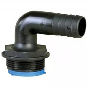 TruDesign Aquavalve/Manifold  Tail 90° 25mm 1½” BSP Blue Seal - Black