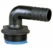 TruDesign Aquavalve/Manifold Tail 90° 38mm 1½” BSP Blue Seal - Black
