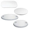 Table Top Oval w/2 Glassholders, 450x760mm, ASA White