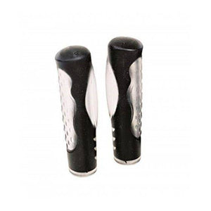 Oxford MTB Dual Density Handlebar Grips - Black/Clear