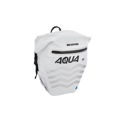 Oxford Aqua V 14 Pannier Bag-White