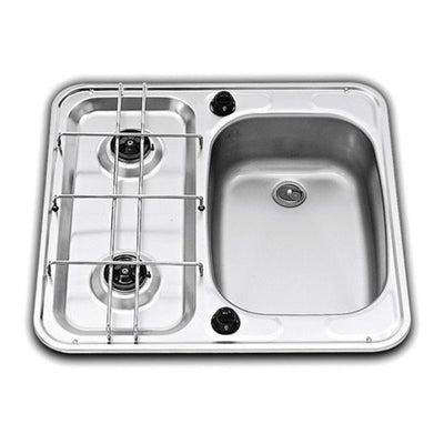 Dometic MO927R 2 Burner Hob with Right Hand Sink 490 x 120 x 460mm