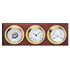Barigo Clock/Barometer/Thermometer/Hygrometer Brass 85mm with Display