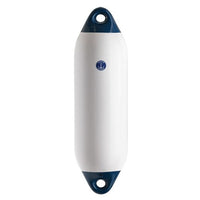 Anchor Coloured End Fender (55 x 15cm / White/Blue) - ChasNewensMarine