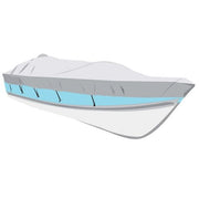 Trem Boat Cover L 550-610cm Grey Polyester