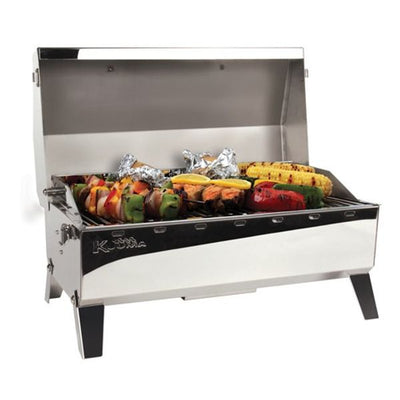 Kuuma SS Stow N' Go 160 Gas Grill with Thermometer and Igniter