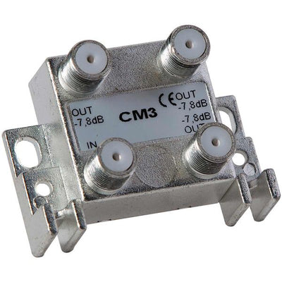 Scout CM3 3-Way Coaxial Splitter with F-type Connectors