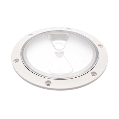RWO Screw Inspection Cover 100mm Clear / White (with Seal)