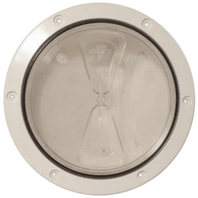 RWO Screw Inspection Cover 125mm Clear/White (with Seal)