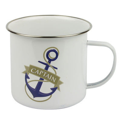 Tin Mug - Captain, Skipper, First Mate, Crew or Ancient Mariner