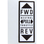Label for Morse MT3 Control Head (Forward / Neutral / Reverse)  607201-6 - ChasNewensMarine
