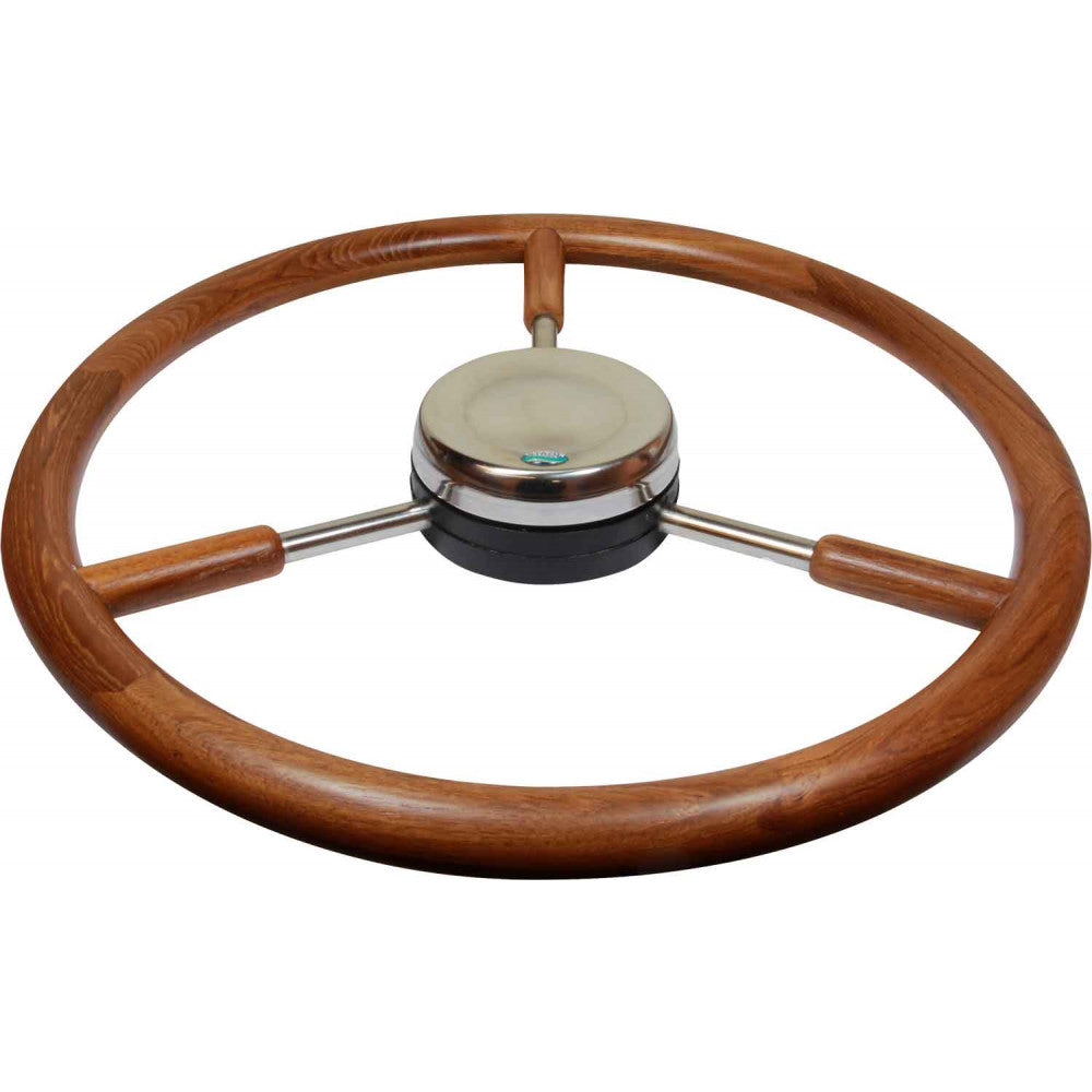 Stazo Type 20 Wooden Rimmed Marine Steering Wheel (400mm)  610043