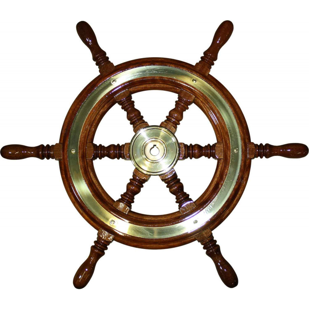 Drive Force Wooden Spoked Marine Steering Wheel (600mm)  610119
