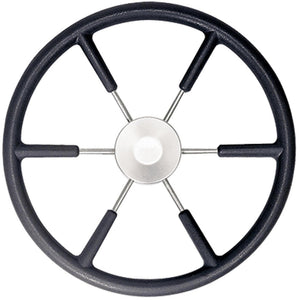 Vetus KS45Z Black Padded Marine Steering Wheel (450mm)  611240 - ChasNewensMarine