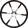 Vetus KS55Z Black Padded Marine Steering Wheel (550mm)  611250 - ChasNewensMarine