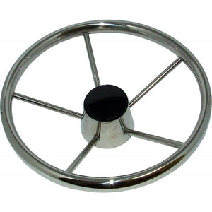 Drive Force Stainless Steel Steering Wheel (Dished / 320mm)  611721 - ChasNewensMarine