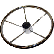 Drive Force Stainless Steel Steering Wheel (Dished / 420mm)  611727 - ChasNewensMarine