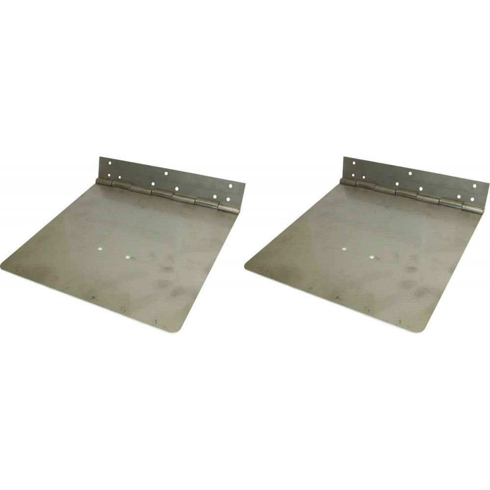 Lectrotab Stainless Steel Trim Tab Plates (12" x 12" / Per Pair)  616312 - ChasNewensMarine